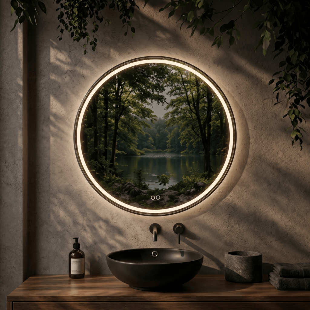 espejo de baño con luz